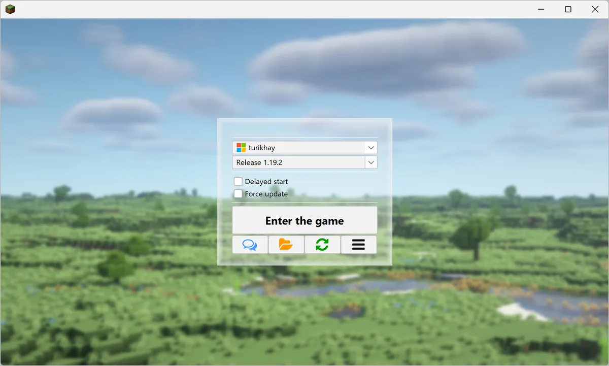 Official TL Legacy interface screenshot for skin account setup